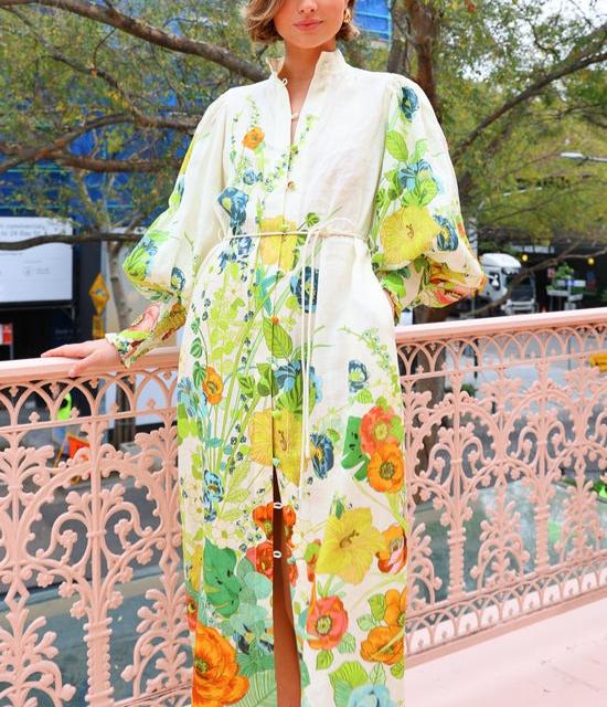 Coraline - Versatile Long Sleeve Tie-Dye Dress