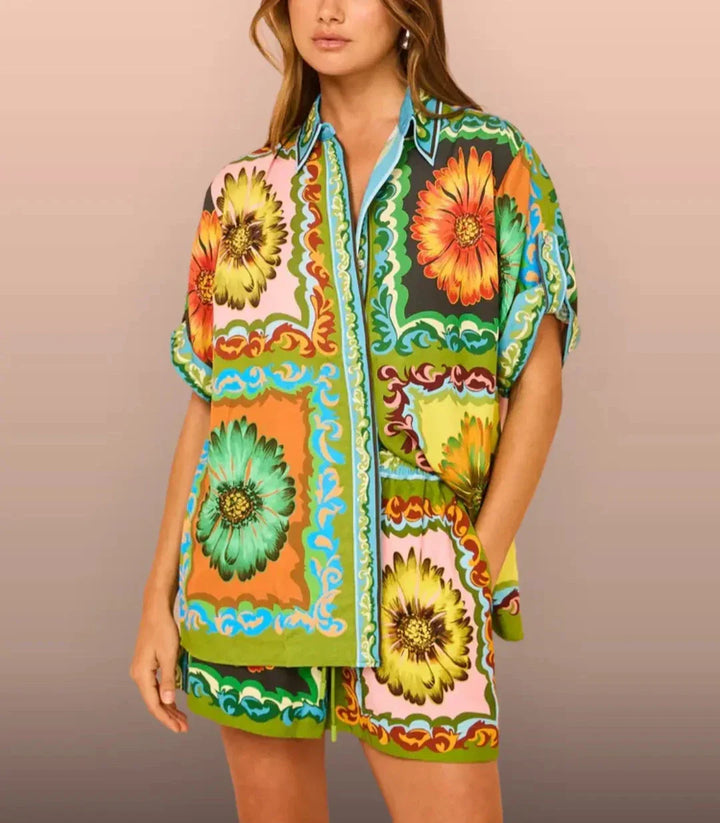 Lainey - Spring Style Daisy Print Set