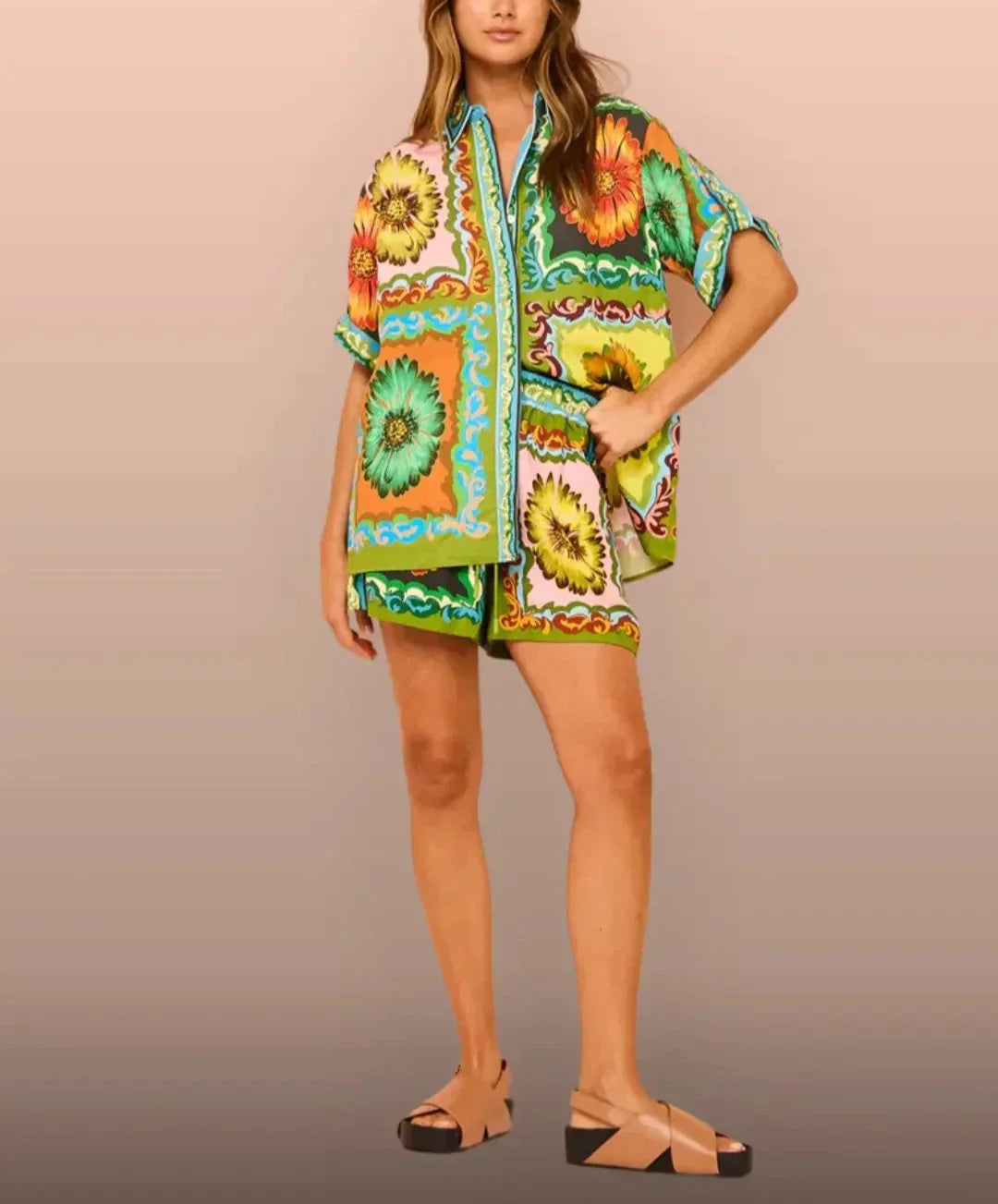 Lainey - Spring Style Daisy Print Set