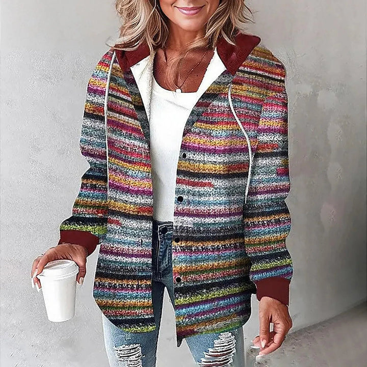 Mira – Cozy Plaid Hooded Jacket