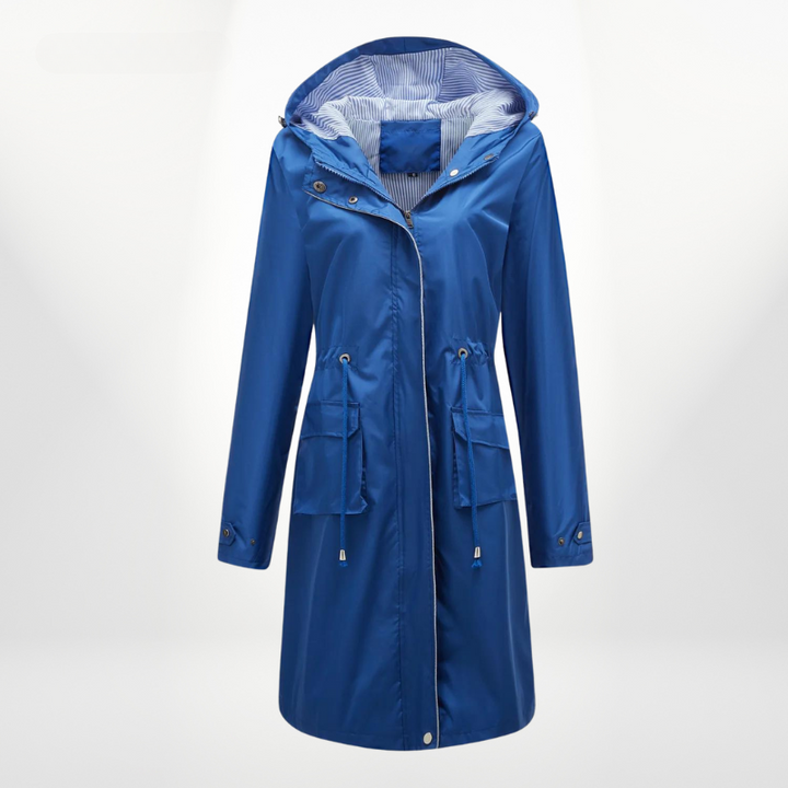 Elodie – Elegant Drawstring Trench Coat