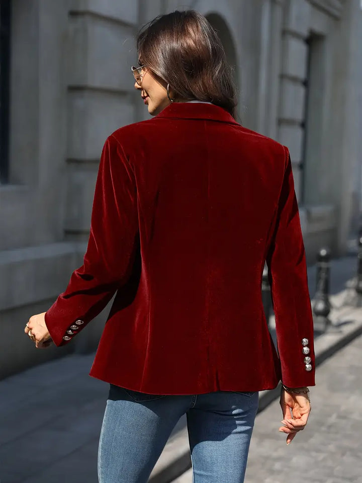 Serena – Elegant Velvet Blazer