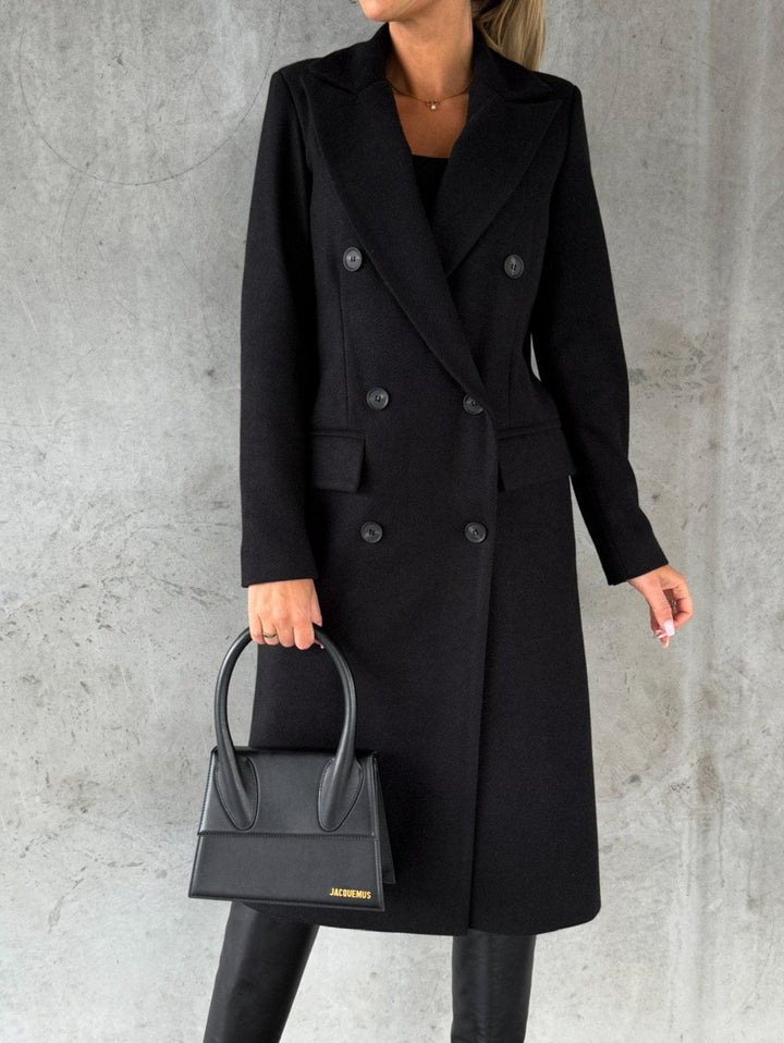 Isla – Elegant Long Wool Coat
